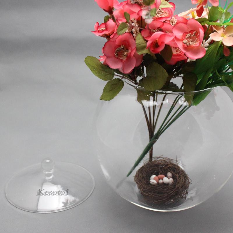 Thủy tinh terrarium centerpiece hộp đựng cây thủy tinh tự làm cho phòng ngủ nuts