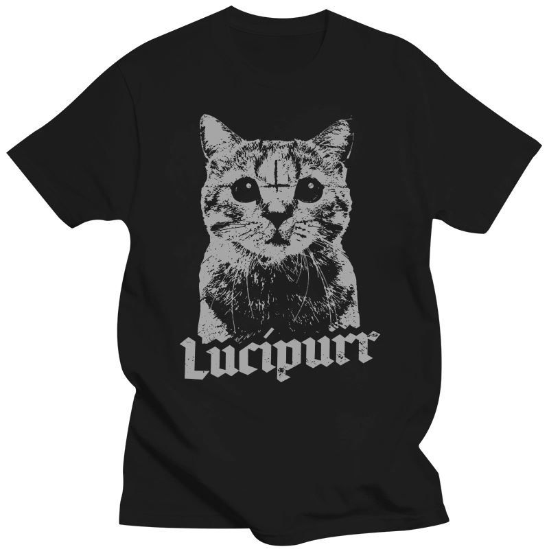 Lucifer occult satanic cat lucipurr antichrist baphomet 666 t-shirt