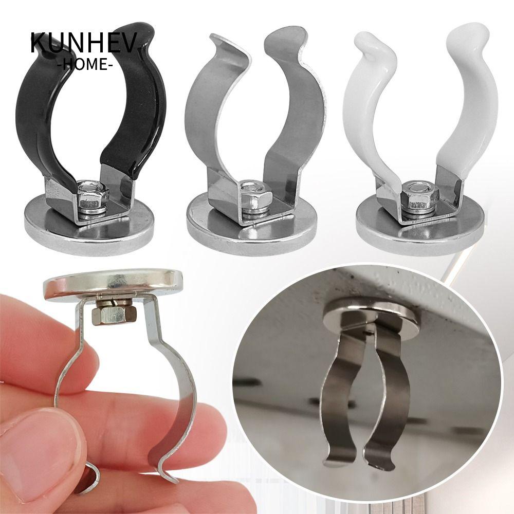 KUNHEV Giá đỡ ống t8, kẹp bóng đèn trắng đen bằng thép không gỉ, phụ kiện chiếu sáng hỗ trợ ánh sáng kẹp chữ u bền