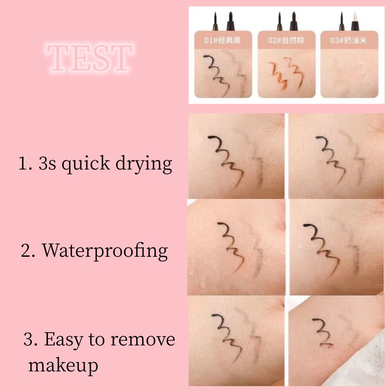 Bút kẻ mắt INEYOO 1.5ml 2 trong 1 trang điểm lâu trôi