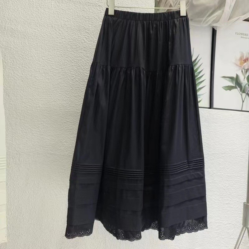 Váy nữ 2023 mới mùa hè phong cách hàn quốc giảm béo eo cao váy dài thanh lịch