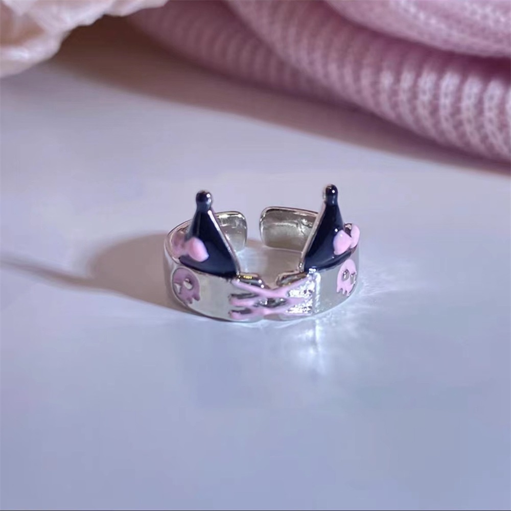 Nhẫn nữ kuromi baku nhẫn cặp đôi 2023 nhẫn mới thời trang nhẫn mở nhẫn quà tặng sinh viên