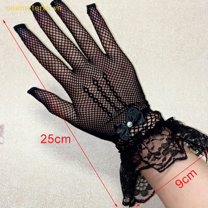 Onemetertn găng tay ren siêu mỏng thoáng khí cô dâu găng tay sân khấu nghi thức cưới vn