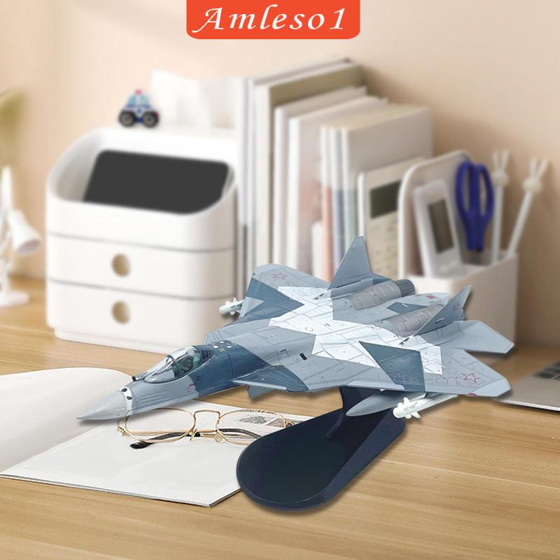 1/100 quy mô su57 máy bay chiến đấu diecast mô hình hợp kim người lớn quà tặng máy bay chi tiết cao