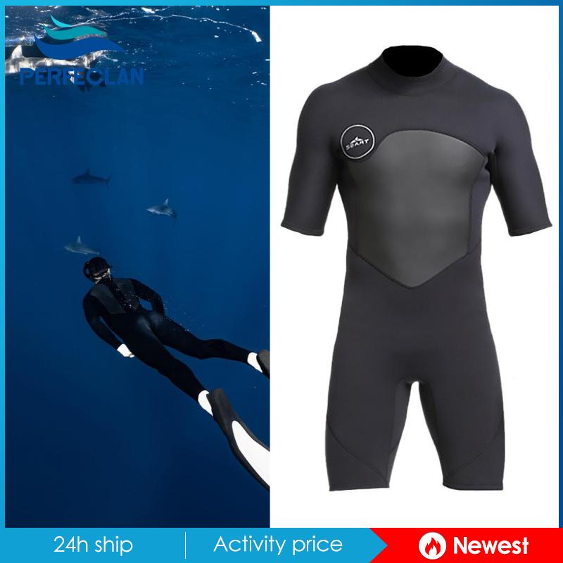 2mm neoprene wetsuit back zip short sleeve spring wetsuit cho người lớn nam giới