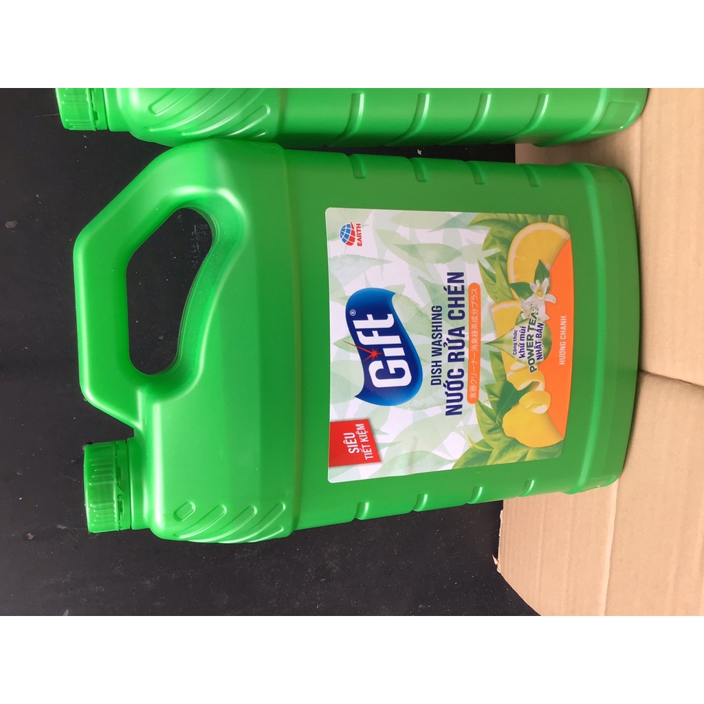 Nước rửa chén đậm đặc Gift 3.8 kg hương chanh và trà chanh