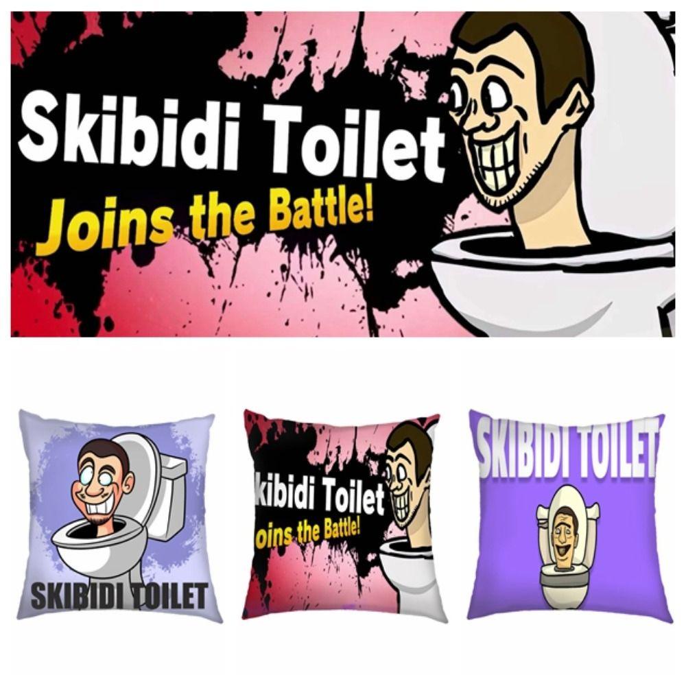 Norman car plush pillow cover, soft toilet man skibidi toilet pillow cover, waist pillows cover game cameraman món quà giáng sinh sáng tạo