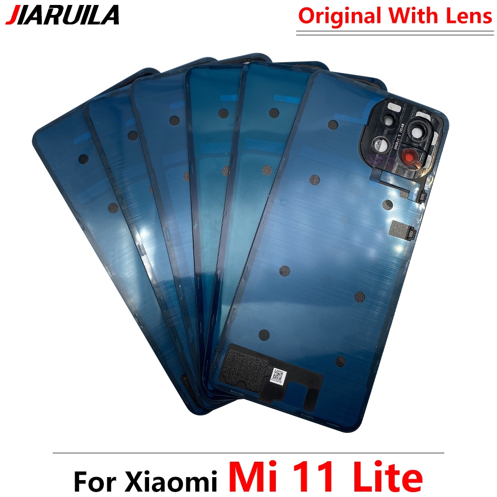 100% nguyên bản dành cho pin xiaomi mi 11 lite nắp lưng kính phía sau thay thế cửa sau miếng dán nhà ở