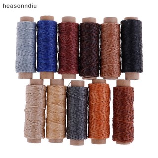 Heasonndiu 50m / cuộn da may phẳng wd chỉ sáp dây thủ công khâu tay 150d vn