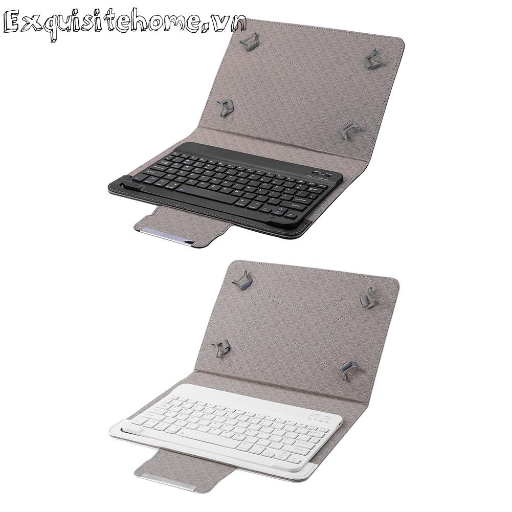 Bàn phím tương thích bluetooth không dây cho máy tính bảng 9 10 inch bao da pu stan