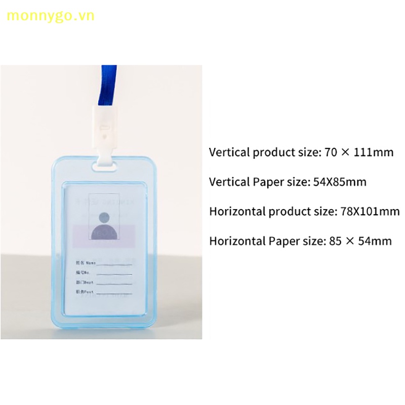 Monnygo Bao Đựng Thẻ id / Thẻ Ngân Hàng / Xe Buýt Trong Suốt Chống Thấm Nước Dành Cho Nam Và Nữ vn