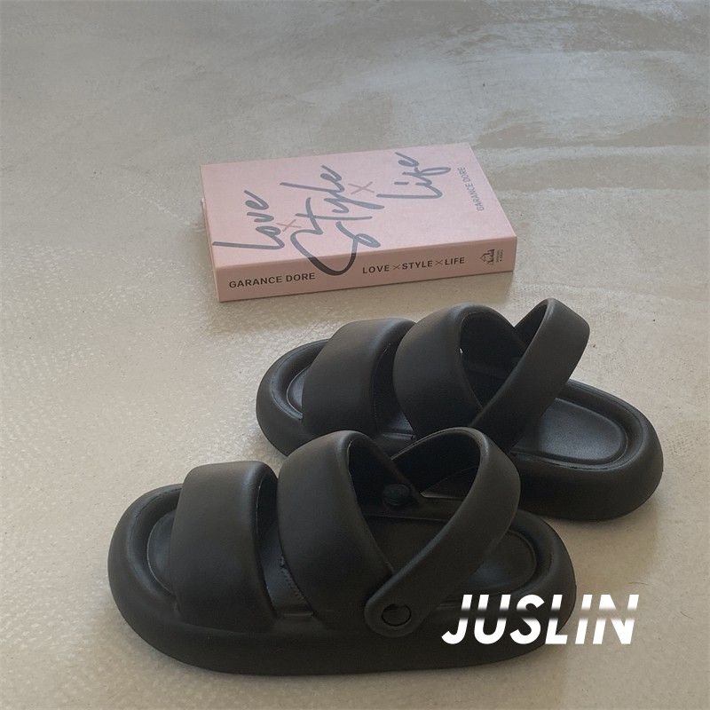 JUSLIN dép nữ dép cross dép bánh mì nữ dép bánh mì nữ 2023 NEW 080802