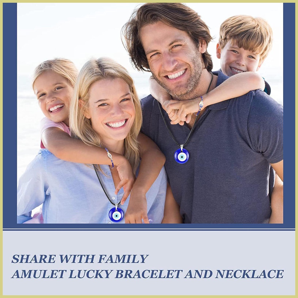 Evil eye pendant necklace tinh tế và da-thân thiện thổ nhĩ kỳ mắt xanh vòng cổ thủy tinh mặt dây chuyền mắt thủy tinh màu xanh cho aseavn