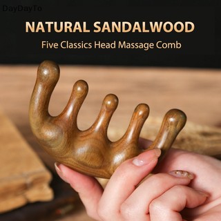 Daydayto head meridian massage comb green sandal liệu pháp châm cứu răng rộng năm.