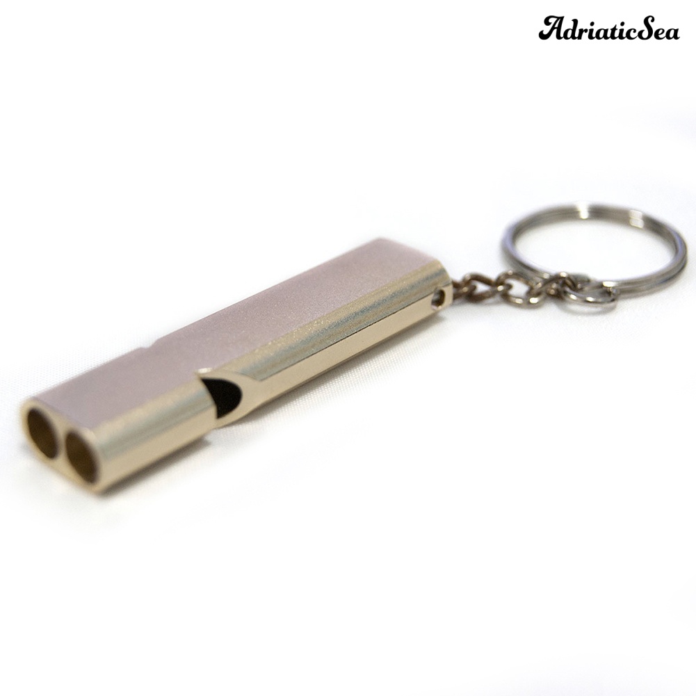 Ad-outdoor camping double tube high frequency survival whistle công cụ tự vệ
