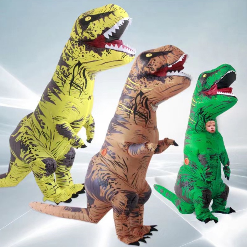 Hanlu tyrannosaurus rex trang phục bơm hơi hiển thị phim hoạt hình vui nhộn halloween chương trình trẻ em phát tờ rơi thật thú vị và thú vị