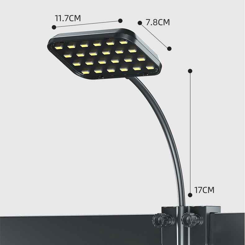 Đèn thủy sinh Deyao CF 02 - Gebo CF 02 RGB, đèn đỏ cá không đỏ nước