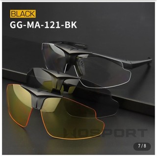 Kính mát chiến thuật Tactical Wosport bảo vệ mắt 3 tròng