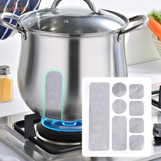 5 tờ giấy nhôm thực tế miếng dán nồi không gỉ miếng dán xô xoong chảo vết nứt băng sửa chữa chống thấm nước miếng dán chịu nhiệt độ cao dụng cụ nhà bếp