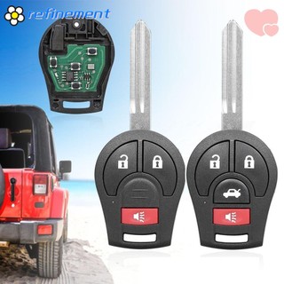 REFINEMENT Chìa Khóa Điều Khiển Từ Xa 315 / 433MHZ ABS ID46 Chip Không Chìa Khóa Cho Nissan Sylphy Cube