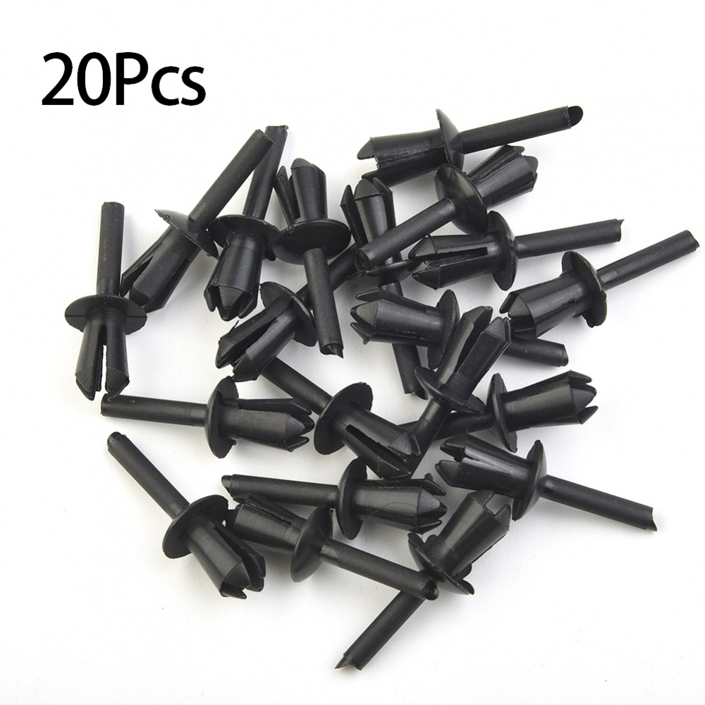 Left Rivets For BMW E12 E28 E30 E34 E36 E39 E46 E60 Black Expanding Nylon