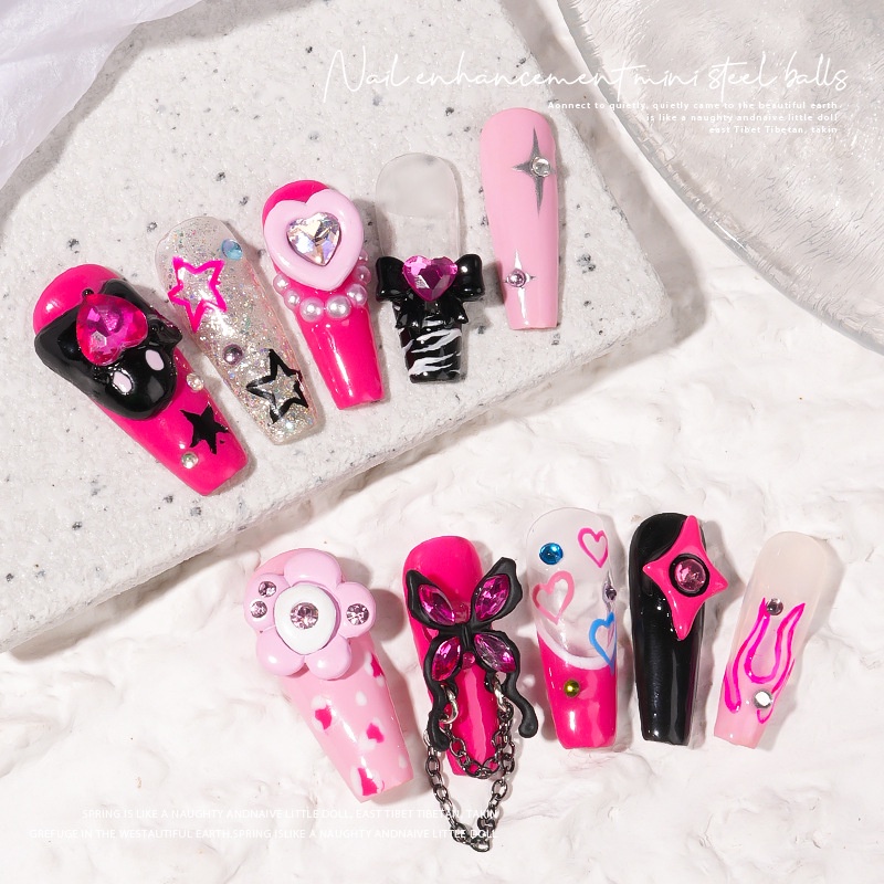 Charm Barbie Girl Hồng Neon Mới 2023 | Trang Trí Móng Tay BB