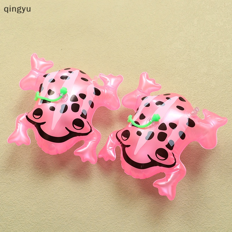 Đồ chơi bơm hơi ếch phát sáng mới nảy quầy hàng chợ đêm cho trẻ em đèn flash pvc mặt dây chuyền ếch quà tặng trẻ em tốt