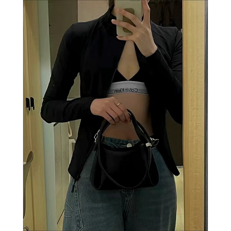 KUNOGIGI túi xách nữ đeo chéo Cấu trúc Da phụ nữ Túi xách cao cấp Satchel chéo vai