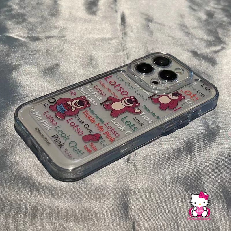 Đối với samsung a22 a12 a52 a33 a13 a11 a23 a51 a04s a52s a30s a50s a02 a03s a10 a73 a71 a72 a03 a32 a04 a53 a50 a20 a31 a21s a20s cartoon strawberry bear clear cute lotso soft case