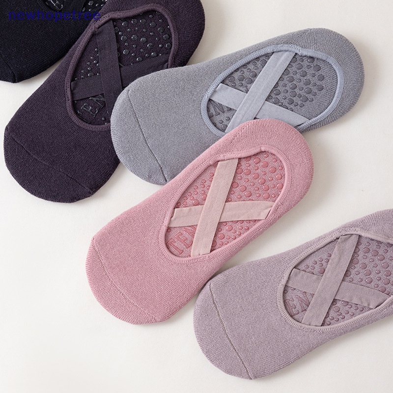 Ntvn women breathable towel bottom yoga socks silicone non-slip pilates sock ladies ballet dance fitness workout cotton socks oik