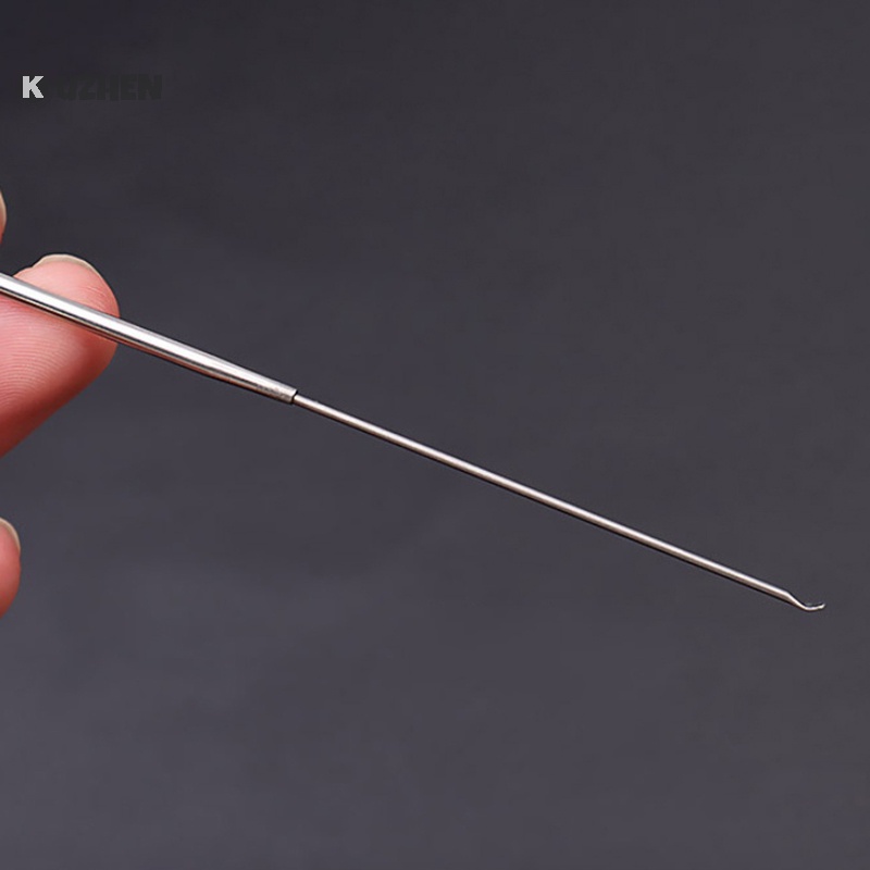 Kuzhen 18cm gắp tai làm sạch ráy tai chất tẩy rửa ráy tai curette dụng cụ gắp bằng thép không gỉ nóng
