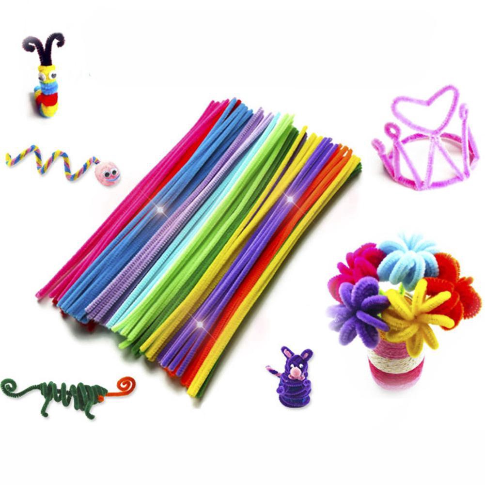 100PCS CHENILLE STEMS/PIPE CLEANERS/ASSORTED COLOURS/ART AND CRAFT/DIY HAPPY COTTAGE