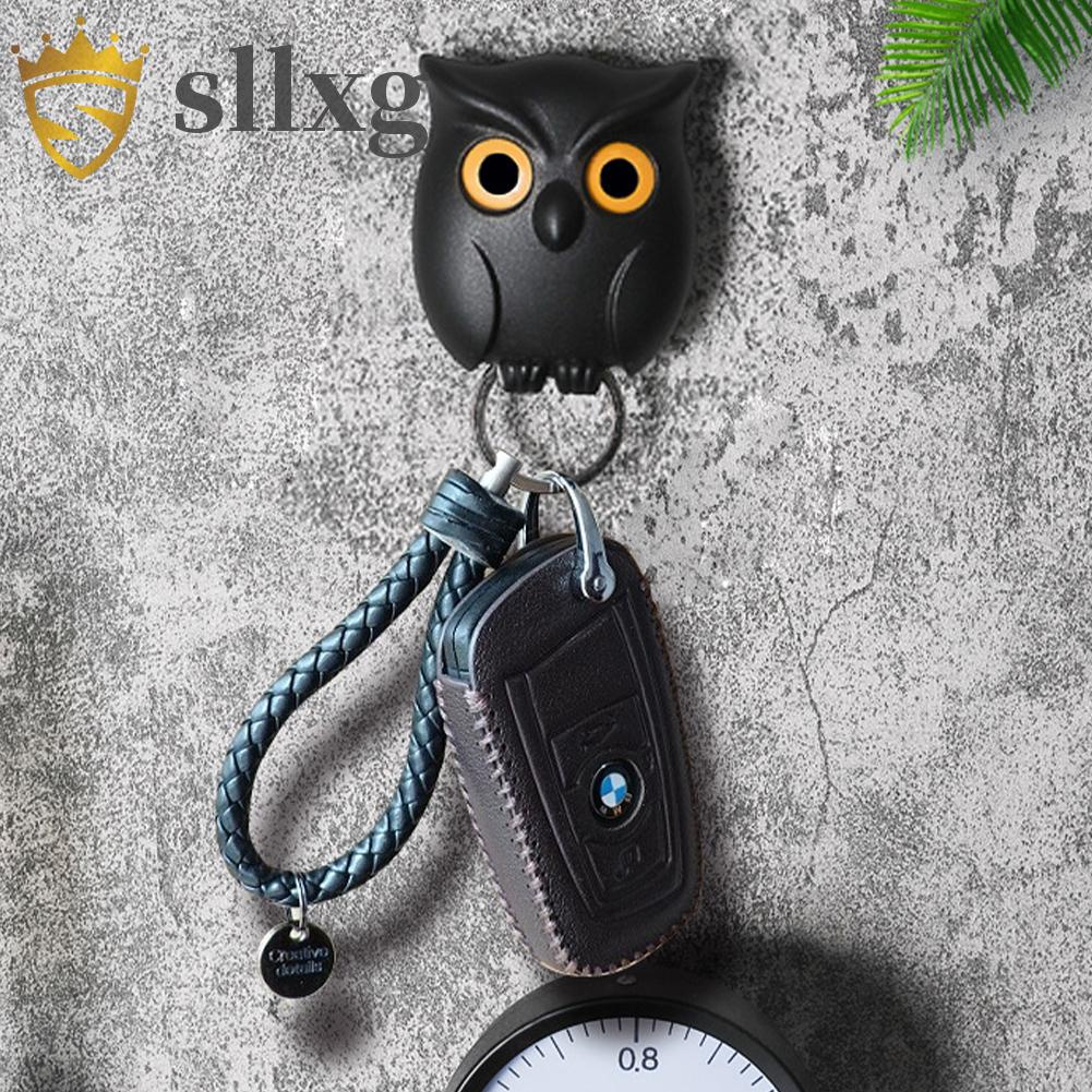 Móc treo nhấp nháy keo dán hình con cú móc chìa khóa sáng tạo cho phòng ngủ nhà bếp