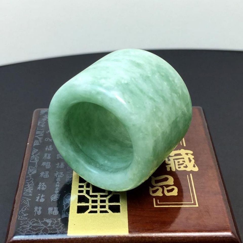 nhẫn ngón tay ngọc bích tự nhiên nguyên chất ngọc bích vòng cờ lê vòng ngọc quý châu nhẫn ngọc nhẫn nam cờ lê khí quyển phụ kiện tay độc đoán 08.16