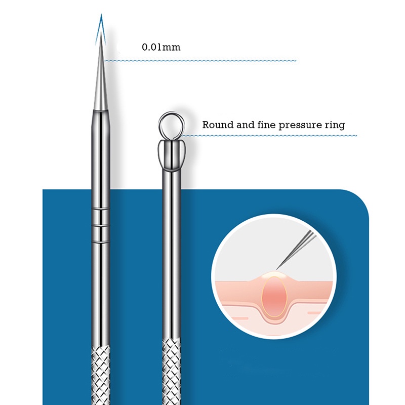 Set 4 / 8 Dụng Cụ Nặn Mụn Đầu Đen Kèm Túi Đựng Ốp dreamdiary