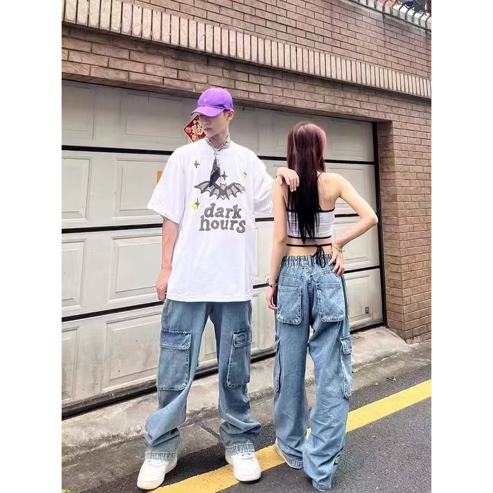 COZOK Quần Jean Lưng Cao Kiểu Dáng Vintage Hợp Thời Trang