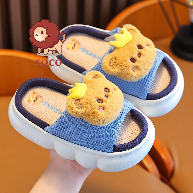 Dép Lanh Đi Trong Nhà Đế Dày Chống Trượt Thoáng Khí Thời Trang Xuân Thu Cho Trẻ Em