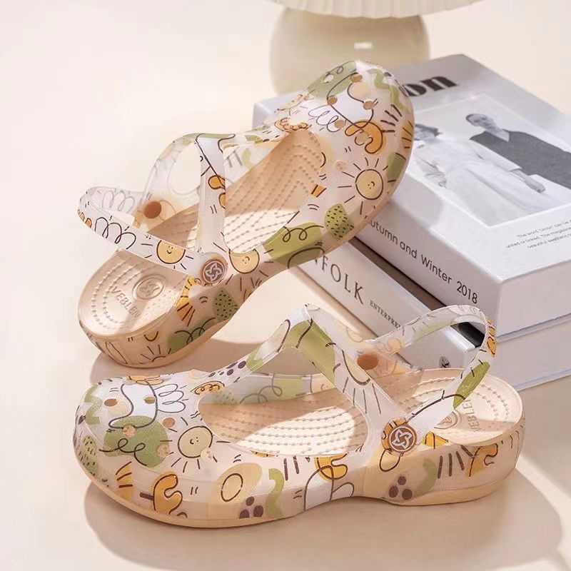 Xăng đan Crocs Đi Biển Đế Mềm Thoáng Khí Chống Trượt Thời Trang Mùa Hè 2023