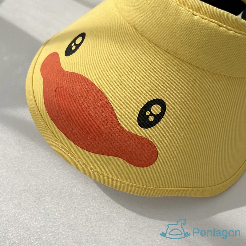 Mũ Lưỡi Trai Hở Chóp Chống Tia Uv Họa Tiết Hoạt Hình Thời Trang Mùa Hè Cho Bé