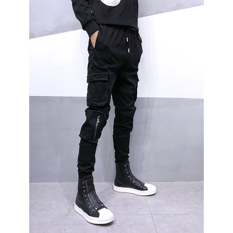 Mẫu mới quần jogger thể thao nam sozo phối túi hộp dây cá tính jogger nam 9000027c2