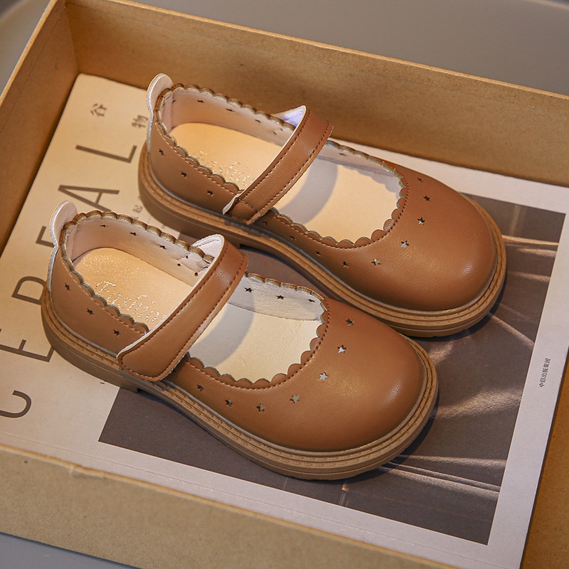 Giày Da Công Chúa Thời Trang Xuân Hè 2023 Cho Bé Gái