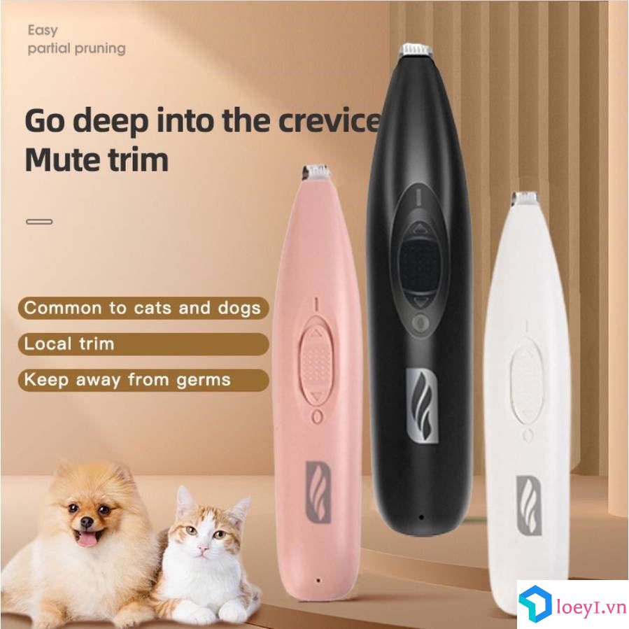 Tông Đơ Cắt Lông Chân Chó Mèo Tông Đơ Cắt Tỉa Móng Chân Thú Cưng Máy Cắt Điện Cho Mèo Kéo Cắt Tỉa LOEY1