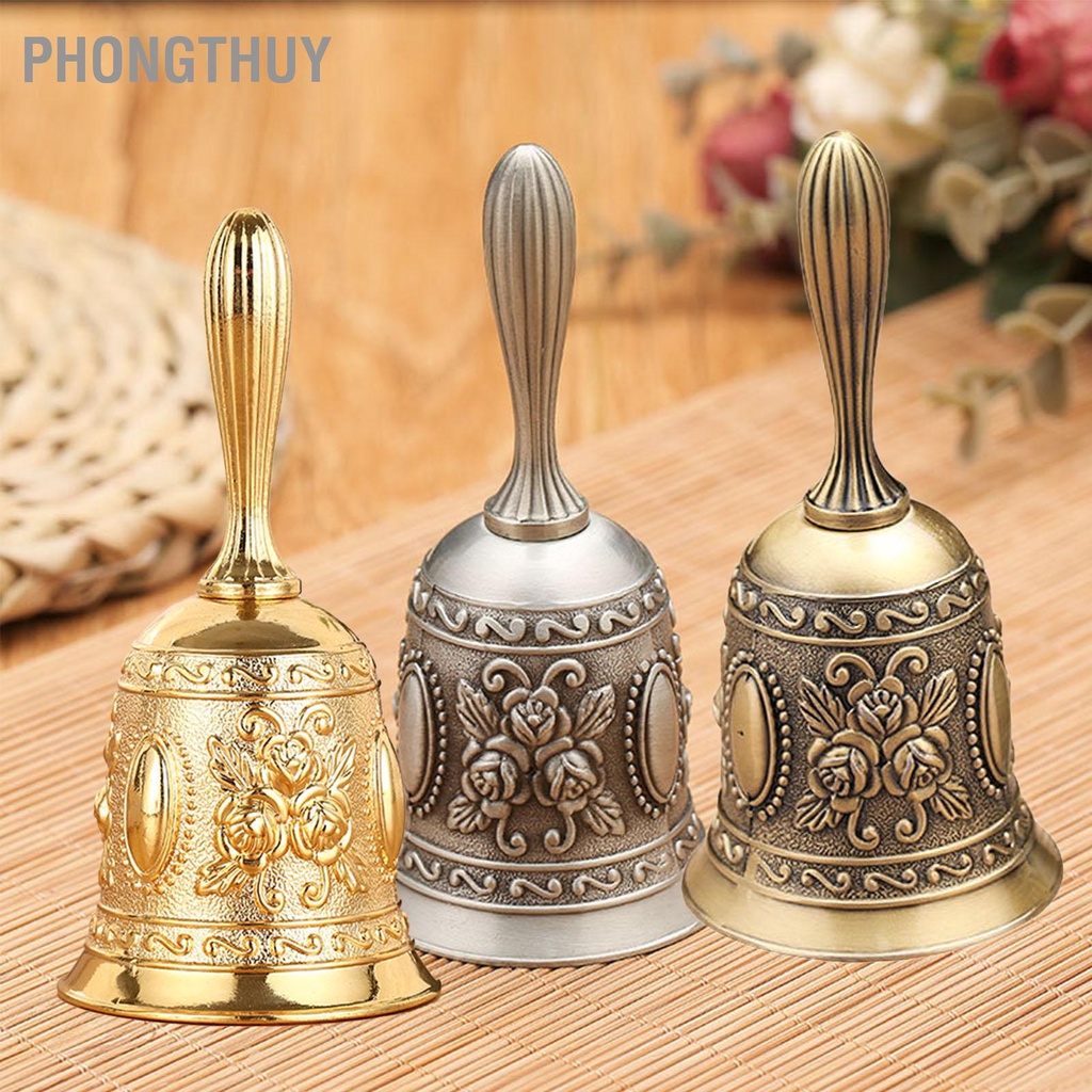 Chuông lắc Cầm Tay Bằng Kim Loại Phong Cách Vintage Chiêu tài