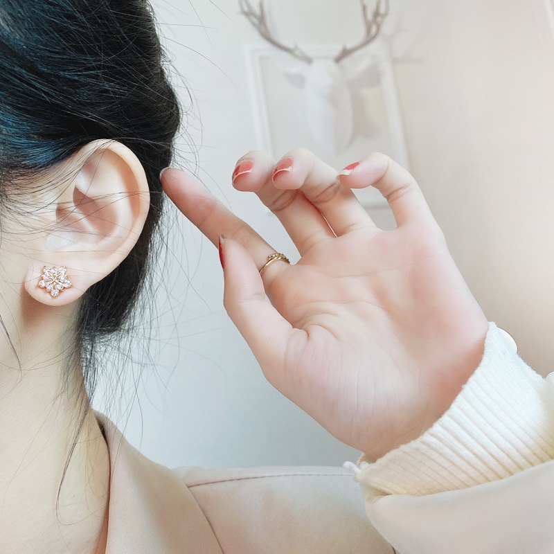 Bông Tai Mạ Bạc 925 Thiết Kế Đơn Giản Thời Trang