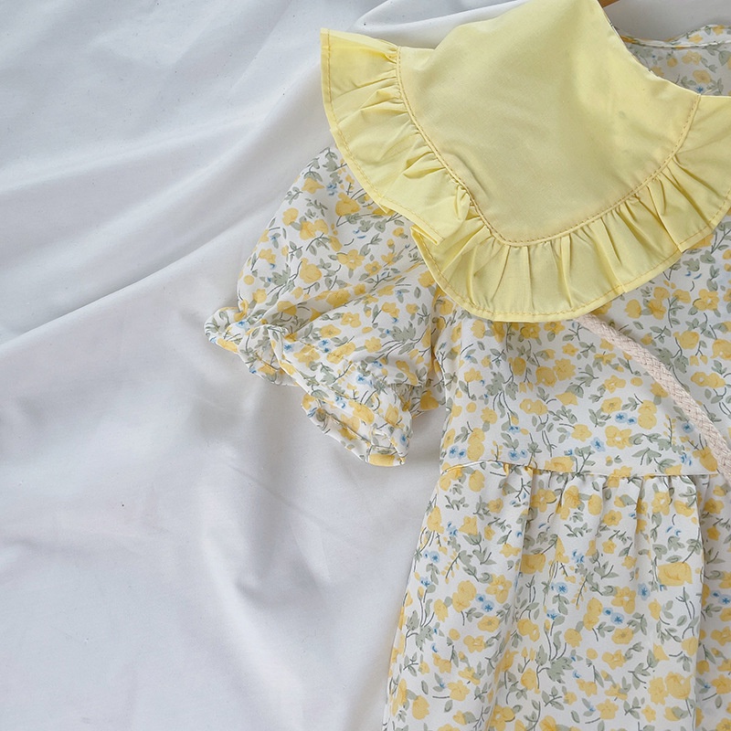 Đầm Hoa Thời Trang Mùa Hè Xinh Xắn Dành Cho Bé Gái