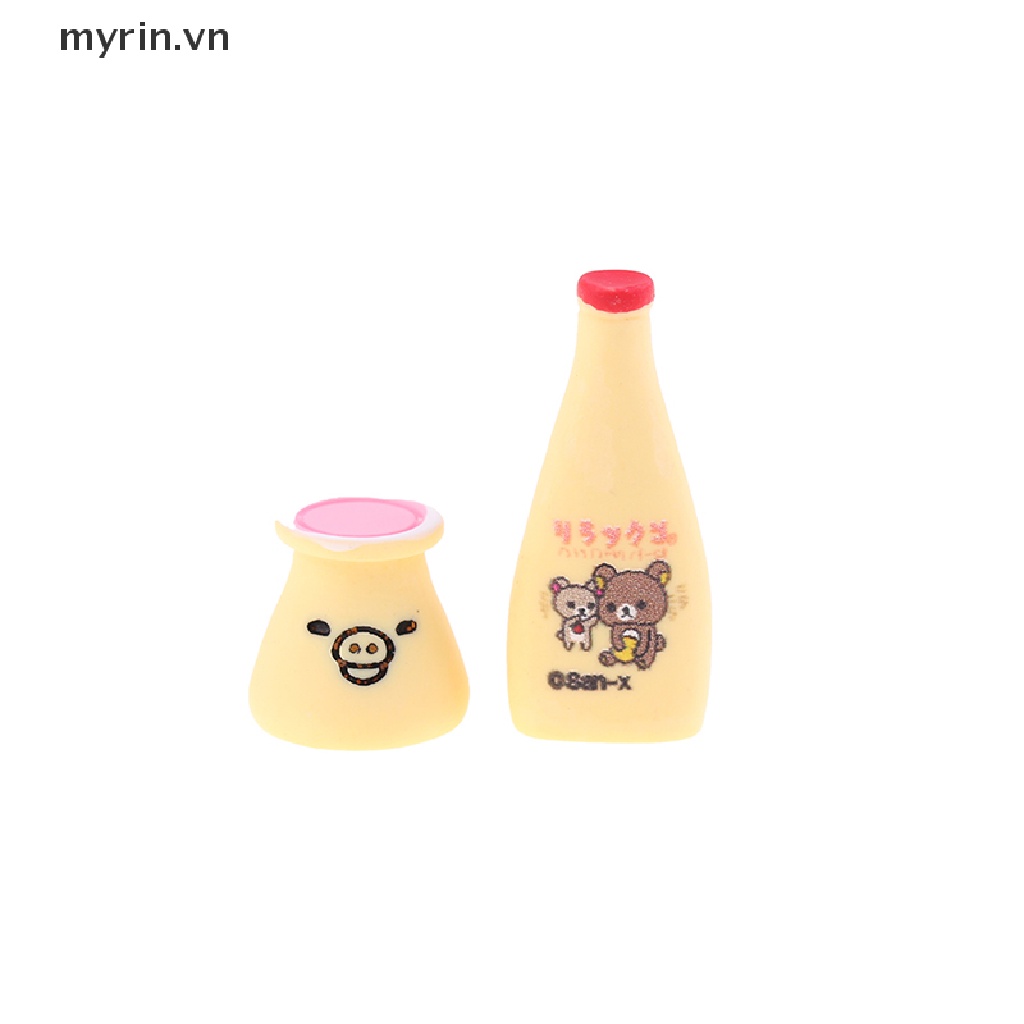 Set 6 Mô Hình Bánh Pudding Mini Tỉ Lệ 1: 12 Dùng Để Trang Trí Nhà Búp Bê