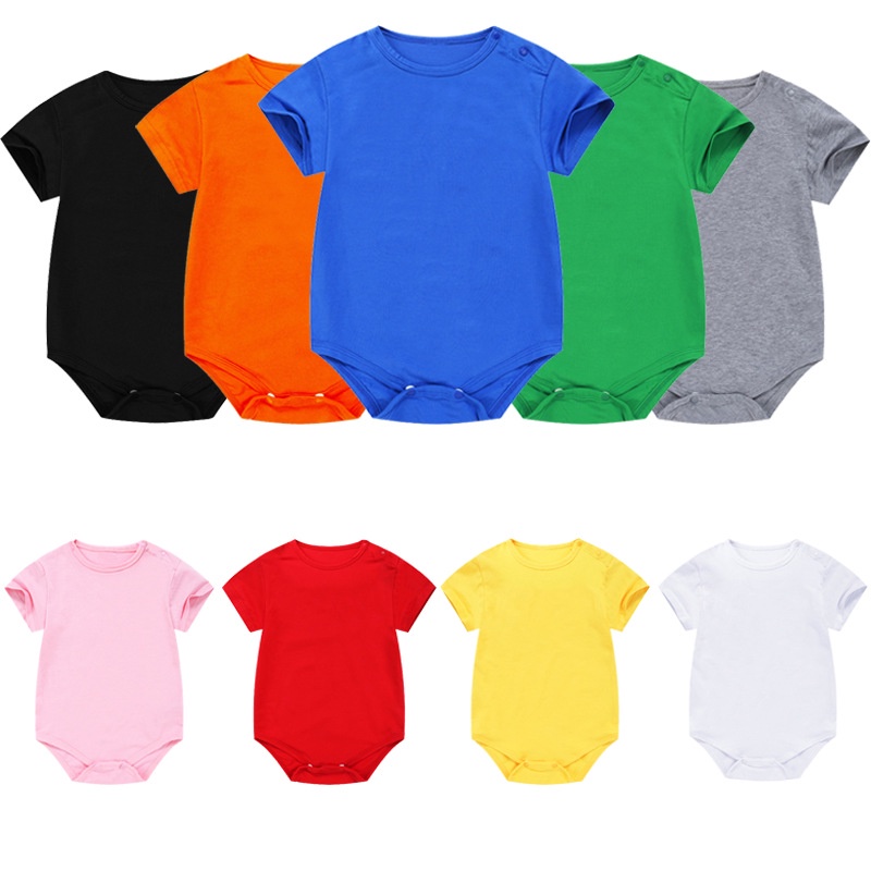Áo Liền Quần Tam Giác Bằng cotton Ngắn Tay Thời Trang Mùa Hè Cho Bé Sơ Sinh