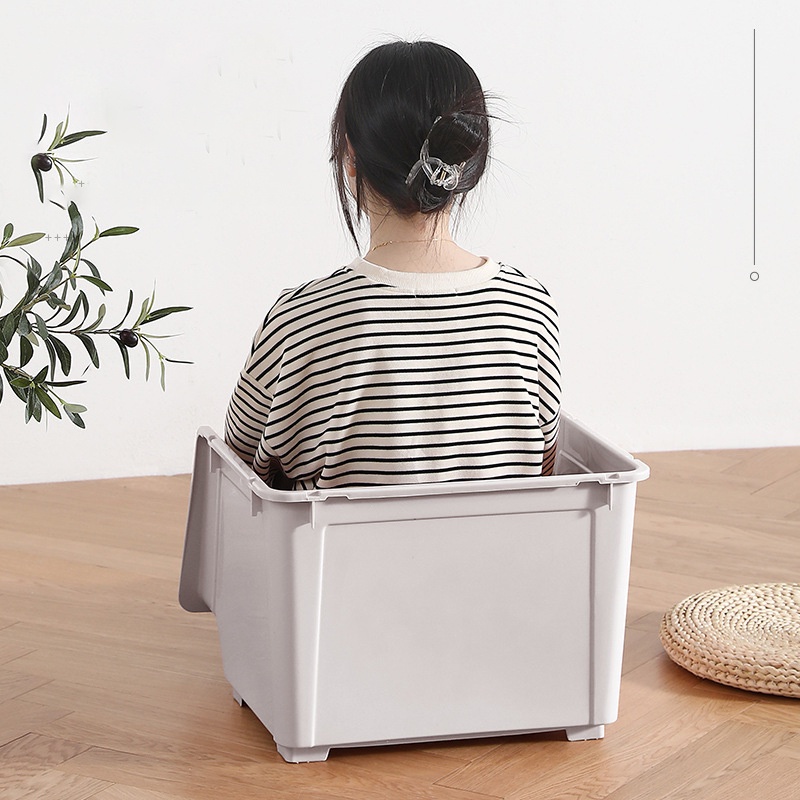 Hộp Nhựa Đựng Đồ Chơi / Quần Áo / Đồ Ăn Vặt Phân Loại Phía Trước Cho Bé