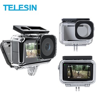 Vỏ chống nước telesin 45m cho dji action3 vỏ bọc lặn dưới nước cho dji osmo action 3 / dji action 4 phụ kiện máy ảnh