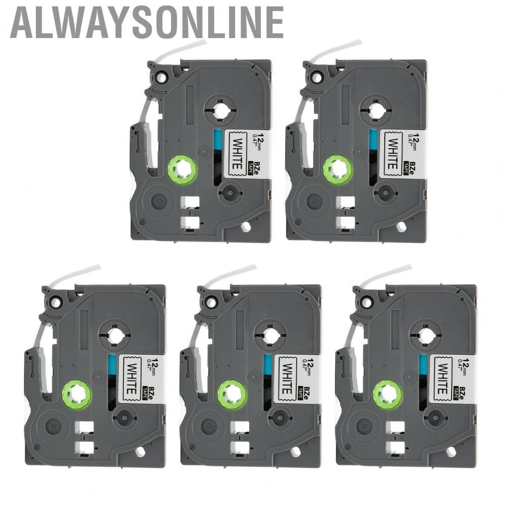 Alwaysonline Printer Label Maker Tape  ABS Material 8m Length 12mm Width for PT 1290